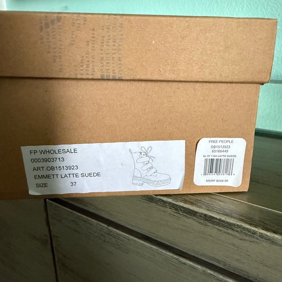 Free People Tan and Black High-Top Boots - Picture 7 of 8